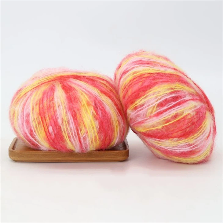 multicolor mohair yarn
