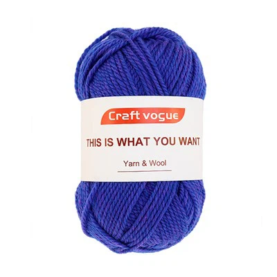 Benang Wol Chunky Biru
