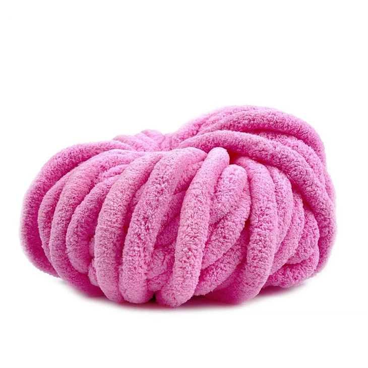chenille chunky knit yarn
